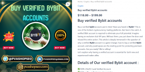 Buy verified Bybit accounts